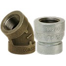 Image of 300# Black & Galvanized Malleable Iron Pipe Fittings