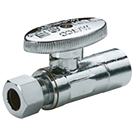 Image of 26-1010LF & 26-1010BLF Lead Free 1/4 Turn Supply Valve 1/2 SWT X 3/8 OD Compression