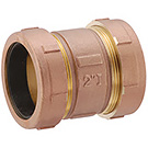 Image of 450T Compression Coupling- Brass- Short
