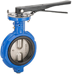 NEW 6" Wafer Butterfly Valve Ductile Iron Disc Buna Seat 200 PSI W/ Handle 
