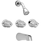 Image of VE-870C Three Handle Tub & Shower Trim, Slip on Spout 