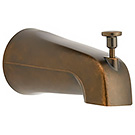 Image of BY-756ORB Universal Oil Rubbed Bronze Slip on Tub Spout With Diverter - Good