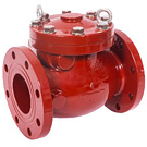 Image of 120W Ductile Iron Flanged Check Valve - AWWA