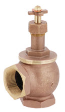 Image of 240 Brass Angle Globe Valve