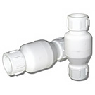 Image of 523 PVC Inline Check Valve with SS Spring