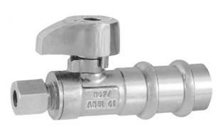 Image of 26-1016PLF Lead Free 1/4 Turn Straight Supply Valve 1/2