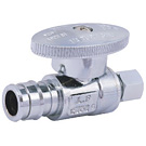 Image of 26-1016PXCELF Lead Free 1/4 Turn Straight Supply Valve 1/2 F1960 Cold Expansion PEX x 1/4 OD Compression