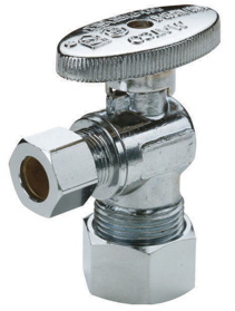 Image of 26-1019CPVCLF Lead Free 1/4 Turn Angle Supply Valve 5/8 OD CPVC Comp X 3/8 OD Comp