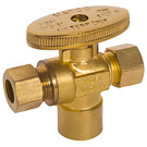 Image of 26-2009BLF Lead Free 1/4 Turn Angle Supply Valve 1/2 SWT x 3/8 OD x 3/8 OD