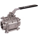 Image of 30SSTH Stainless Steel Threaded Ball Valve - Three Piece