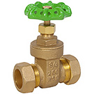 Image of 519LF Lead Free Brass Compression Gate Valve