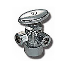 Image of 29-2001LF & 29-2001BLF Lead Free Angle Supply Valve CP 5/8 OD X 3/8 OD X 3/8 OD 