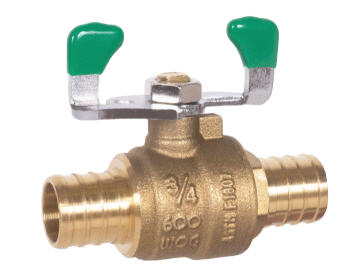 Image of 754PXTLF Lead Free PEX Ball Valve With Tee Handle - Full Port