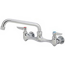 Image of CL-308CH Two Handle Heavy Duty Wallmount Kitchen Faucet 