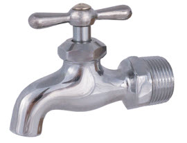 Image of FY-693LF Lead Free Hose Bibb- Chrome Plated, Plain End MIP Inlet