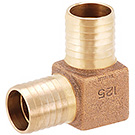 Image of IBILLF / IBLRLF Lead Free Brass Insert Elbow