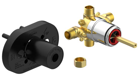 Image of LR-799PWS Single Control Ceramic Pressure Balancing Valve Pex Connection With Stops 