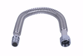 Image of SSCWHPXCE - Lead Free Cold Expansion PEX Flexible Stainless Steel Water Heater Connectors - Corrugated