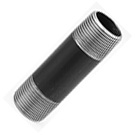 Image of Schedule 80 Black Seamless Steel Pipe Nipples