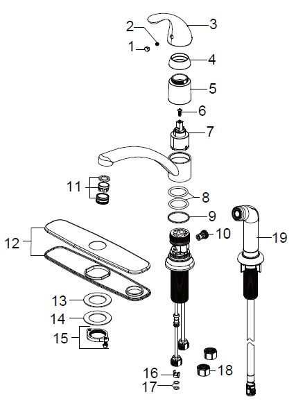 Lv 140ss Single Handle Kitchen Faucet